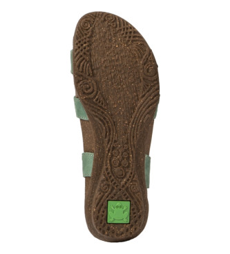 El Naturalista Sandalias de piel N5079 Pleasant verde turquesa