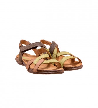 El Naturalista Leather Sandals N5079S Wakataua multicolor