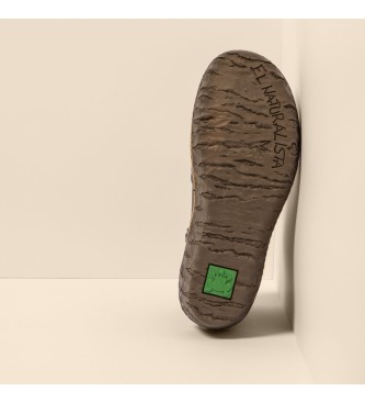 El Naturalista Skórzane buty za kostkę N5133 Przyjemna szarość