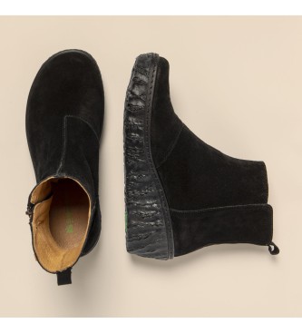El Naturalista N5167 Myth Yggdrasil skórzane buty za kostkę czarne -Wysokość 5cm