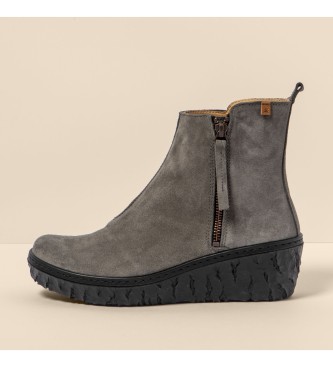 El Naturalista N5167 Myth Yggdrasil leather boots grey -Heel height 5,7cm