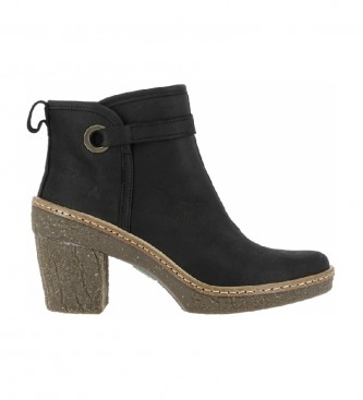 El Naturalista Botines de piel Haya N5179 negro -Altura tacn: 6 cm-