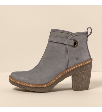 El Naturalista Leather Ankle Boots N5179 Beech grey -Heel height 6cm