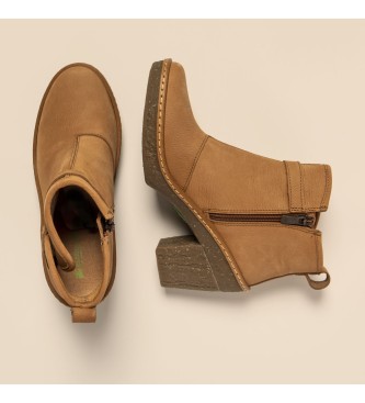El Naturalista Skórzane buty za kostkę N5179 Beech brązowe - Wysokość obcasa 6cm
