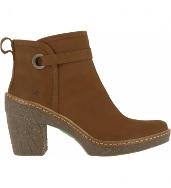 El Naturalista Brown leather ankle boots N5179 Pleasant -Heel height: 6cm