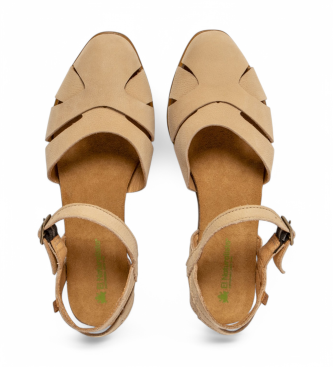 El Naturalista Leather sandals N5207 Stella beige