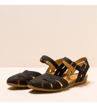 El Naturalista Pleasant Schwarz Stella schwarz Ledersandalen Pleasant Schwarz Stella schwarz 