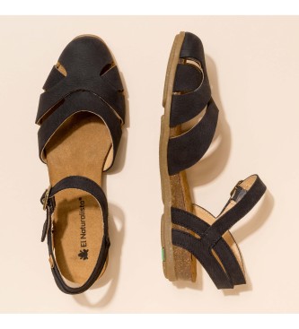 El Naturalista Pleasant Schwarz Stella schwarz Ledersandalen Pleasant Schwarz Stella schwarz 