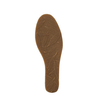 El Naturalista Leren sandalen N5260 Almazara zwart -Hoogte sleehak 6,5cm