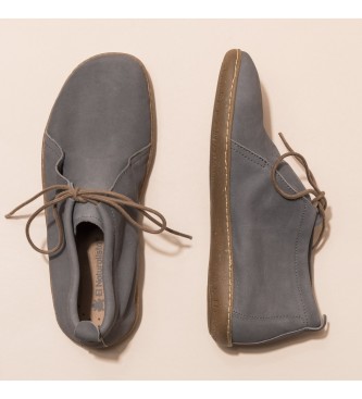 El Naturalista Nobuck-W Blue Fog El Viajero gray leather sneakers