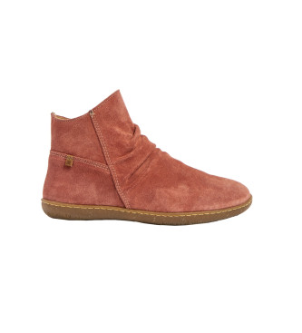 El Naturalista Leather Ankle Boots N5291 El Viajero red