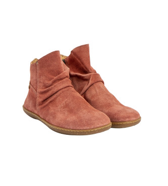El Naturalista Leather Ankle Boots N5291 El Viajero red