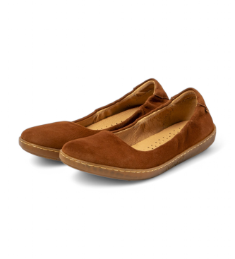 El Naturalista N5300 Ballerine in pelle color corallo