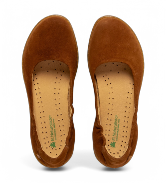 El Naturalista N5300 Ballerine in pelle color corallo