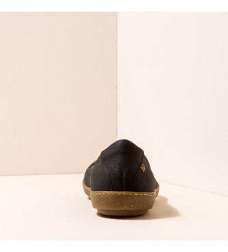 El Naturalista Leather ballerina shoes N5300 Coral black