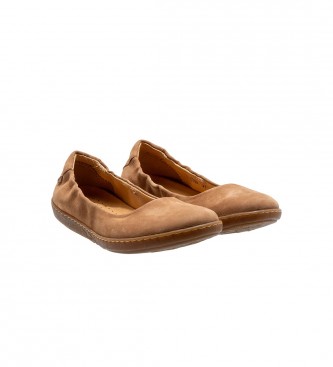 El Naturalista Sapatos de Bailarina de Couro N5300 Castanho Coral