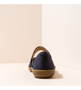 El Naturalista Leather ballerinas N5301 Navy coral
