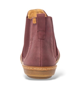 El Naturalista Coral Pink Leather Ankle Boots N5310