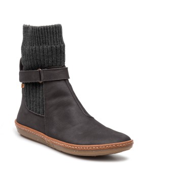 El Naturalista Leather ankle boots N5318 black