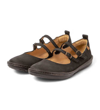 El Naturalista Ballerines en cuir N5348 Coral noir