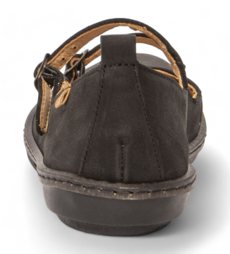 El Naturalista Ballerines en cuir N5348 Coral noir
