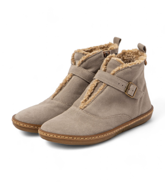 El Naturalista Leather ankle boots N5349 taupe