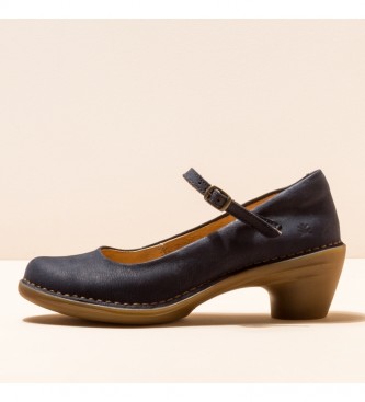 El Naturalista Leather shoes N5370 Aqua navy -Heel height: 5,5cm- -Height of heel: 5,5cm- -Leather shoes N5370 Aqua navy -Heel height: 5,5cm-