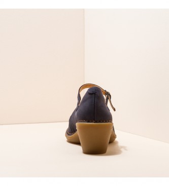 El Naturalista Leren schoenen N5370 Aqua navy -Hoogte hak: 5,5cm- -Hoogte hak: 5,5cm- -Leren schoenen N5370 Aqua navy -Hoogte hak: 5,5cm 