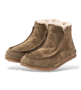 El Naturalista Tribu Taupe N5376 Leather Ankle Boots