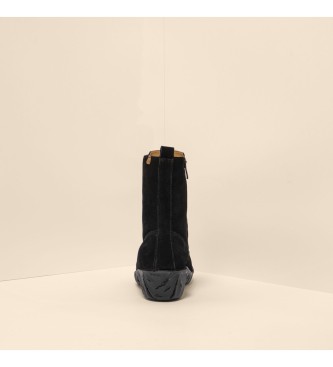 El Naturalista Usnjeni gležnjarji N5413 Yggdrasil črni -Višina pete 4,5 cm