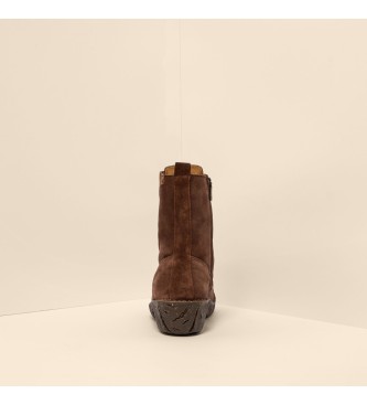 El Naturalista Leather boots N5413 Silk Suede dark brown