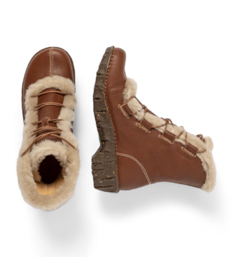 El Naturalista Botins em pele N5414 Yggdrasil castanho