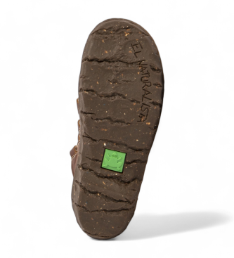 El Naturalista Botins em pele N5414 Yggdrasil castanho