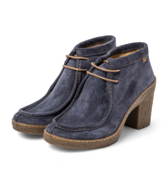 El Naturalista Stivaletti in pelle blu navy N5432