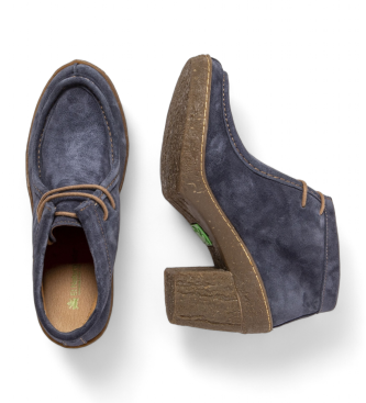 El Naturalista Stivaletti in pelle blu navy N5432