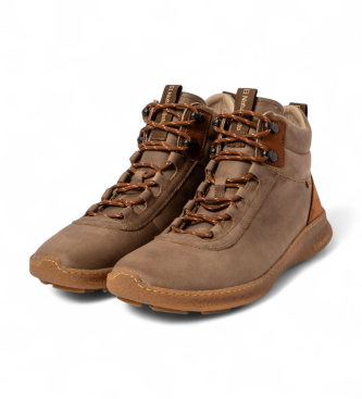 El Naturalista Brown leather ankle boots N5436