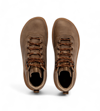 El Naturalista Brown leather ankle boots N5436