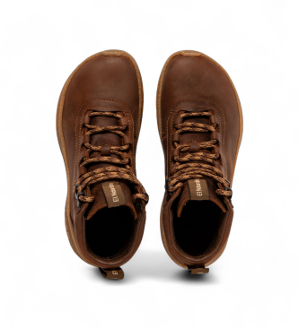El Naturalista Brown leather ankle boots N5436
