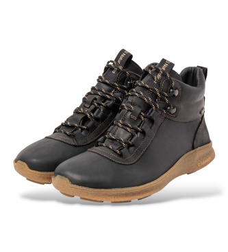 El Naturalista Oroel N5439 Black Leather Ankle Boots