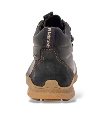 El Naturalista Oroel N5439 Black Leather Ankle Boots