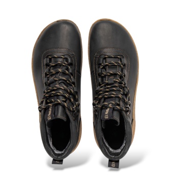El Naturalista Oroel N5439 Black Leather Ankle Boots