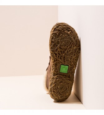 El Naturalista Skórzane buty za kostkę N5449 Brown Nido
