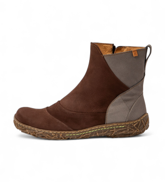 El Naturalista Bruin lederen enkellaarsjes N5450