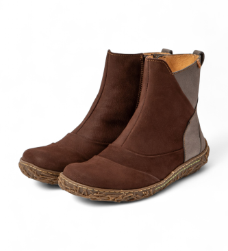 El Naturalista Bruin lederen enkellaarsjes N5450