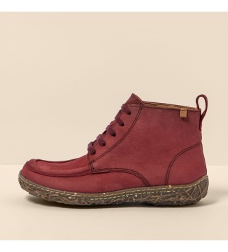 El Naturalista Leather ankle boots N5453 Pleasant Cherry/Nido
