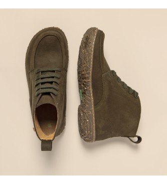 El Naturalista Skórzane buty za kostkę N5453 Nido zielone