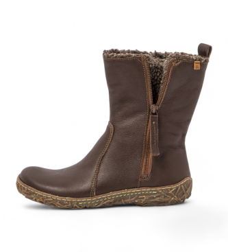 El Naturalista Bottines en cuir marron N5454