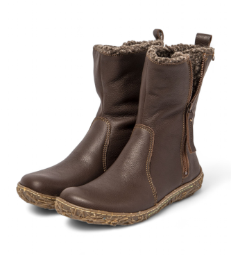 El Naturalista Bottines en cuir marron N5454