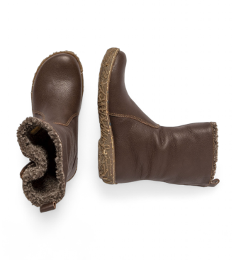 El Naturalista Bottines en cuir marron N5454