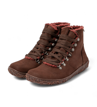 El Naturalista Braune Lederstiefeletten N5456
